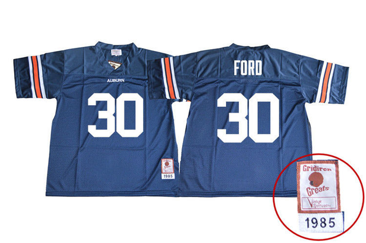 Youth Auburn Tigers #30 Dee Ford 1985 Throwback Navy College Stitched Football Jersey